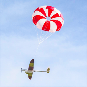 12" Elliptical Parachute - 0.5lb at 20fps